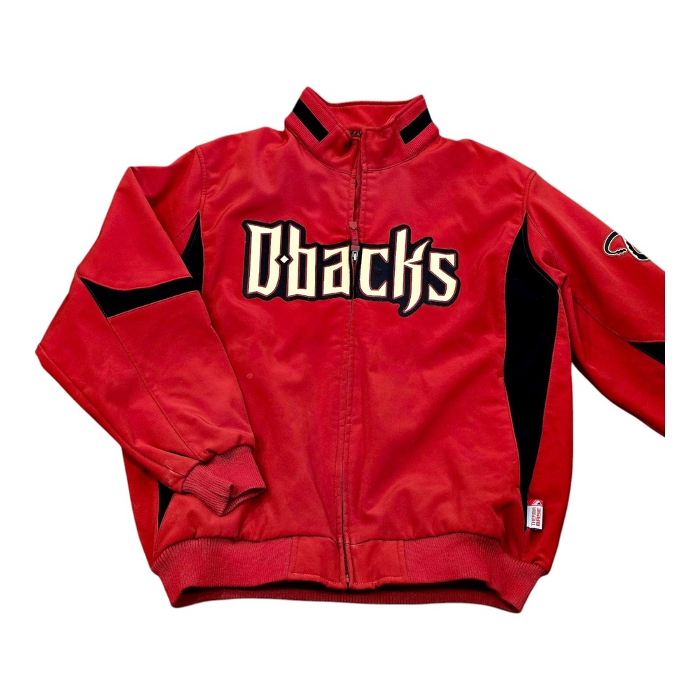Mens Majestic Arizona Diamondbacks Dugout Jacket Therma Base Red XL MLB